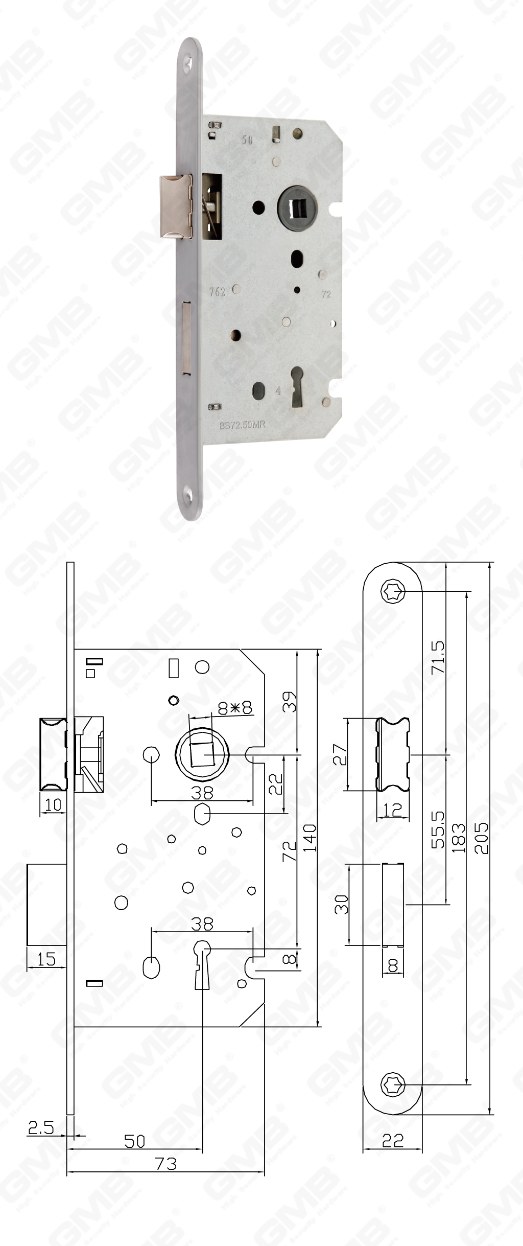 02 Serrure &agrave; mortaiser第二部分_BB.72.50MR-90