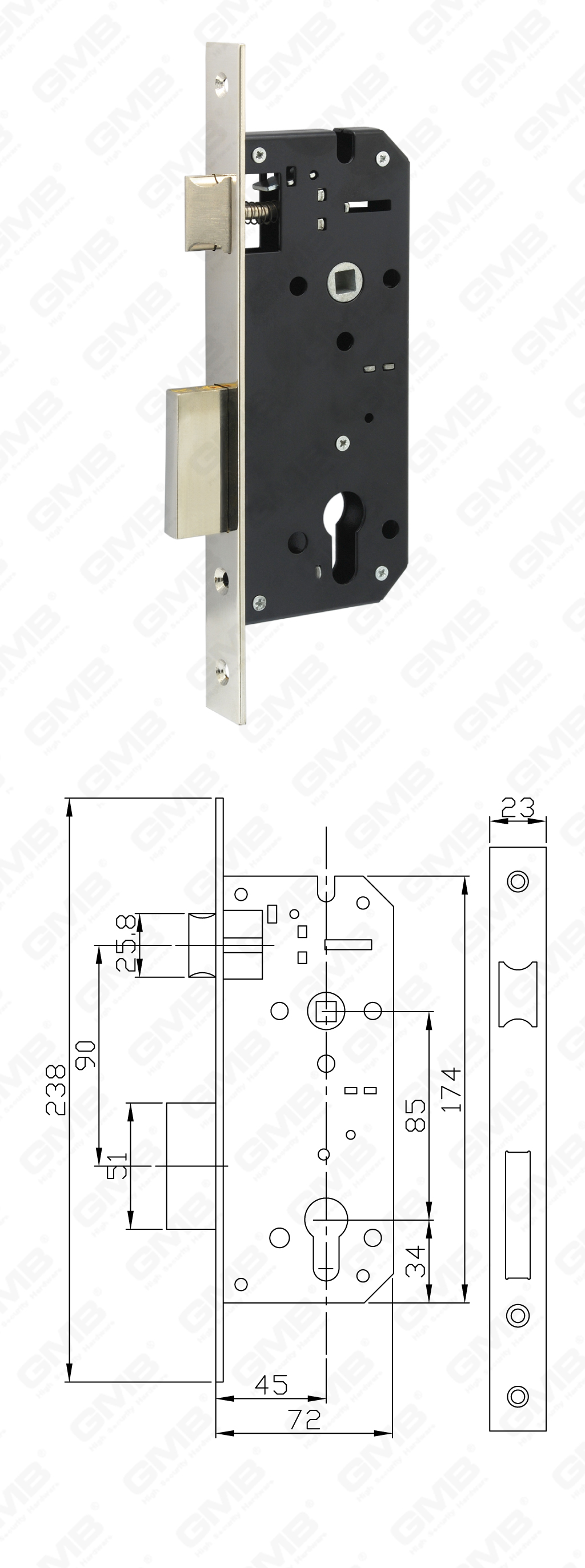 02 Serrure &agrave; mortaise第五部分_945-11B-90