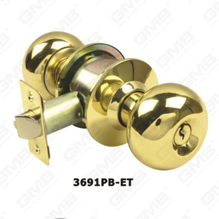Lock bouton cylindrique standard ANSI (3691pb-ET)