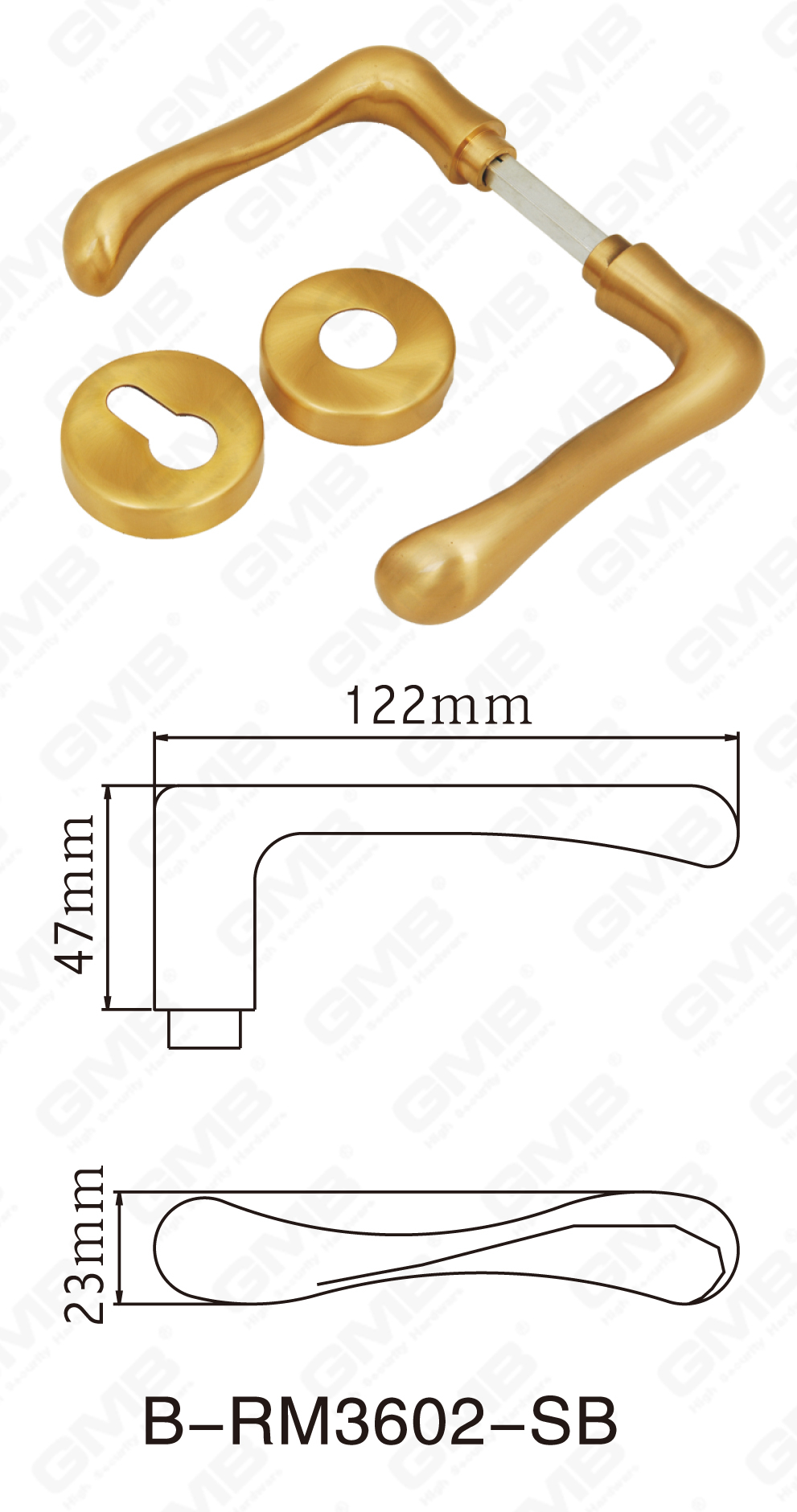 06 Handle en laiton _B-RM3602-SB-38