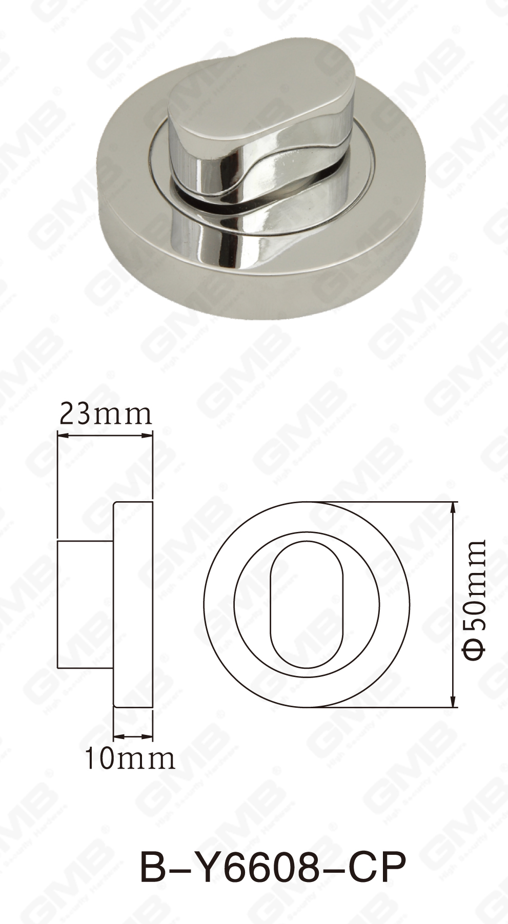 06 Handle en laiton _B-Y6608-CP-56