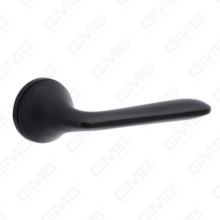 Nouvelle poignée de porte en aluminium de décoration de maison moderne sur rosace ronde