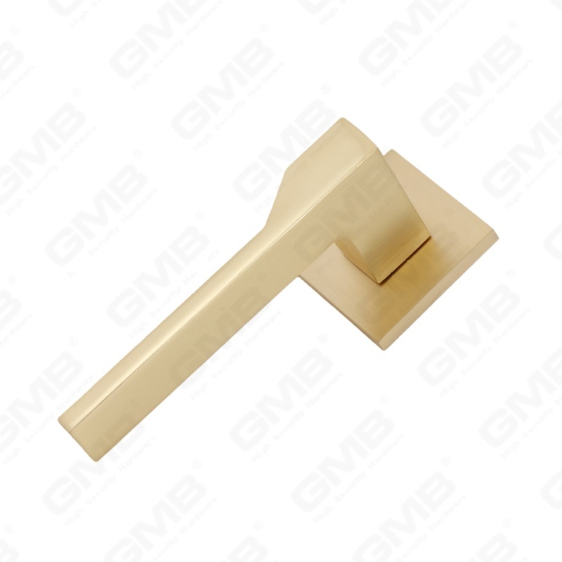 Nouvelle poignée de porte en aluminium de décoration de maison moderne sur rosace ronde