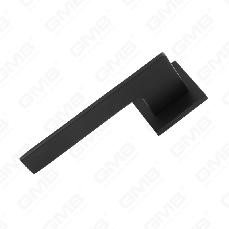 Nouvelle poignée de porte en aluminium de décoration de maison moderne sur rosace ronde