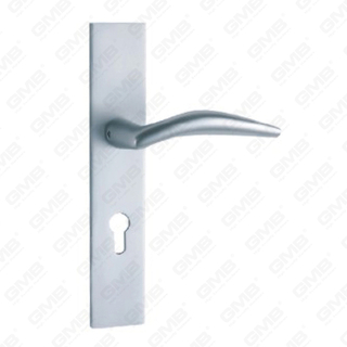 Poignée de porte en aluminium oxygéné sur la poignée de porte de la plaque (G501-G24)