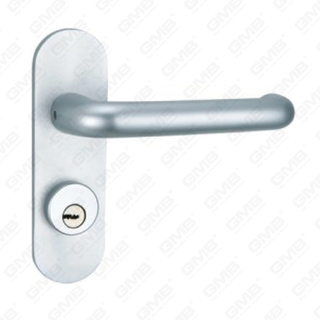 Poignée de porte en aluminium oxygéné sur la poignée de porte de plaque (G8302-G10)