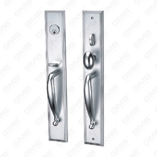 Poignée de porte en aluminium oxygéné sur la poignée de la porte de la plaque (GB-2)