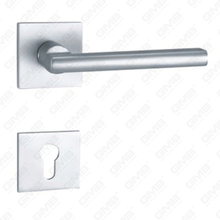 Poignée de porte en aluminium oxygéné sur la poignée de la porte de la plaque (GF513-G25)