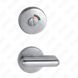 Poignée de porte en acier inoxydable de haute qualité Handle de levier de porte de porte en acier inoxydable bouton de tour de pouce WC (AH26)