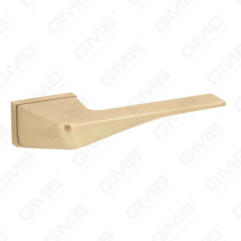 Nouvelle poignée de porte en aluminium de décoration de maison moderne sur rosace ronde