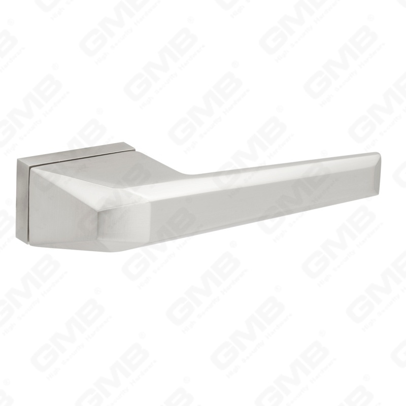 Nouvelle poignée de porte en aluminium de décoration de maison moderne sur rosace ronde