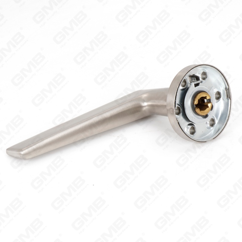 Poignée de levier de porte intérieure ronde d'entrée en acier inoxydable SUS304 de haute qualité BS En1906 Grade 4 (LHT016)