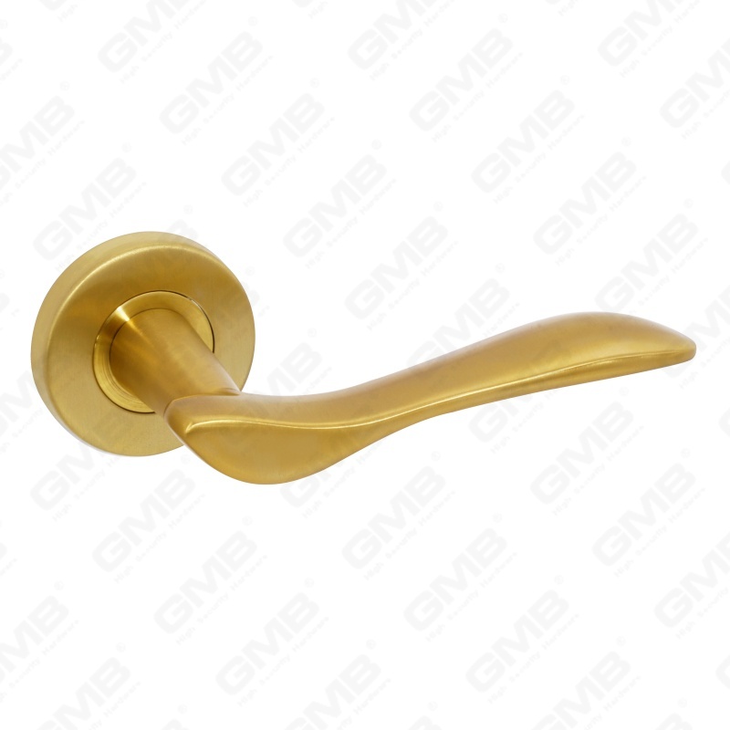 Poignée de levier de porte intérieure ronde d'entrée en acier inoxydable SUS304 de haute qualité BS En1906 Grade 4 (LHT012)