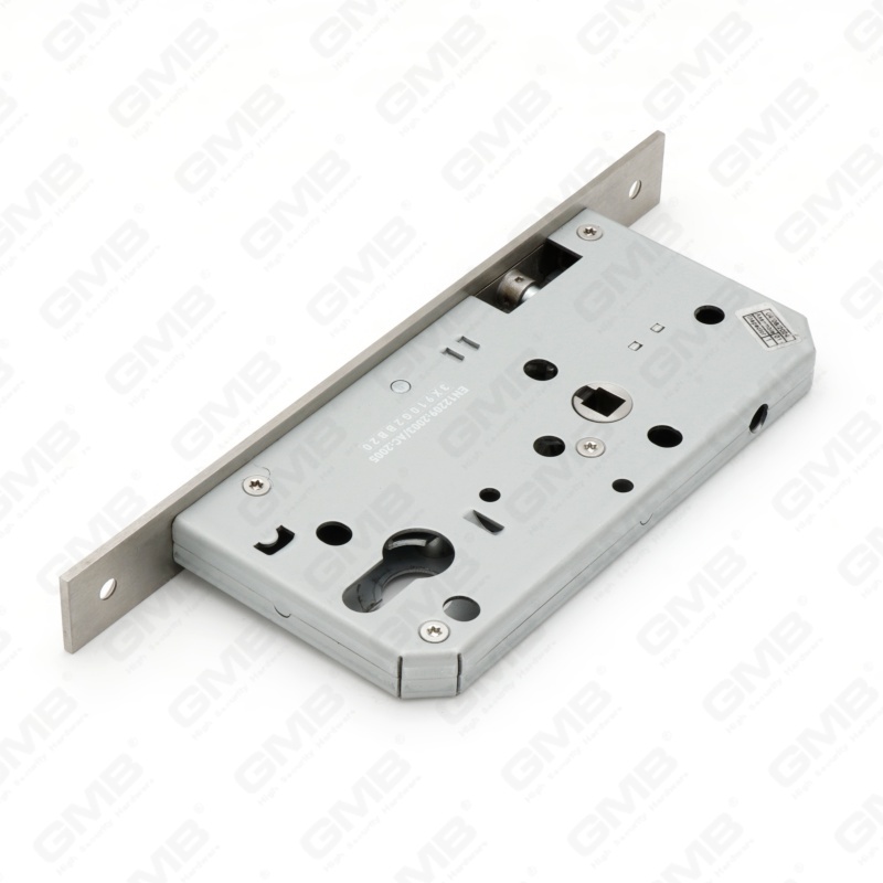 CE UL Standard sécurité Euro coupe-feu ceinture SUS en acier inoxydable commercial de haute qualité loquet de nuit serrure de porte à mortaise (72NF) (6072NF)