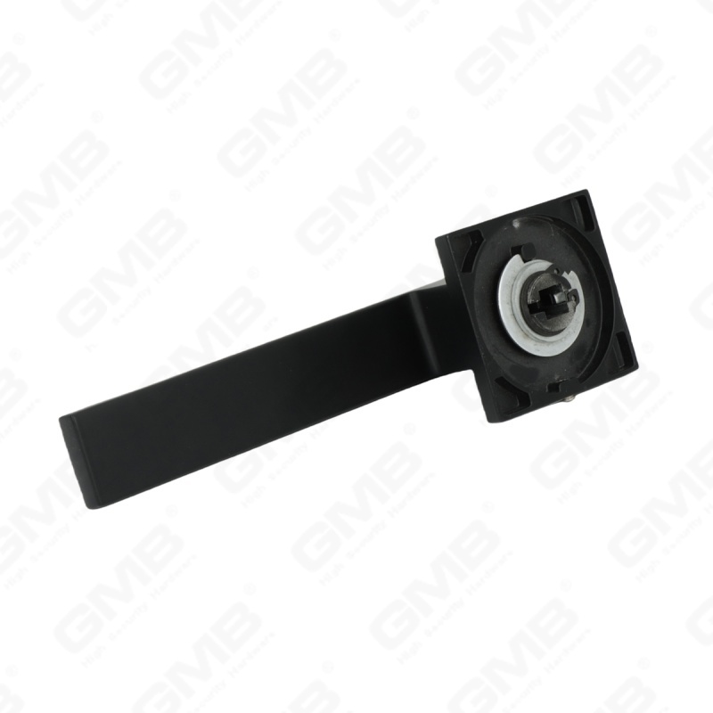 Nouvelle poignée de porte en aluminium de décoration de maison moderne sur rosace ronde