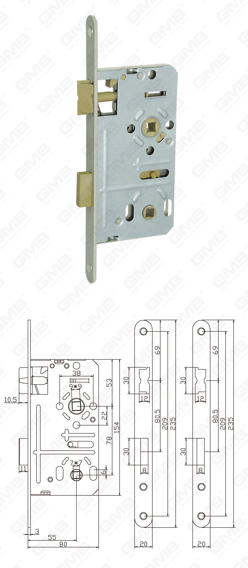 02 Serrure &agrave; mortaise第三部分_8#-62