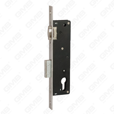 Serrure étroite de serrure de porte en aluminium de haute sécurité avec le corps de serrure de trou de cylindre de loquet de rouleau (Z035R-2-K1)