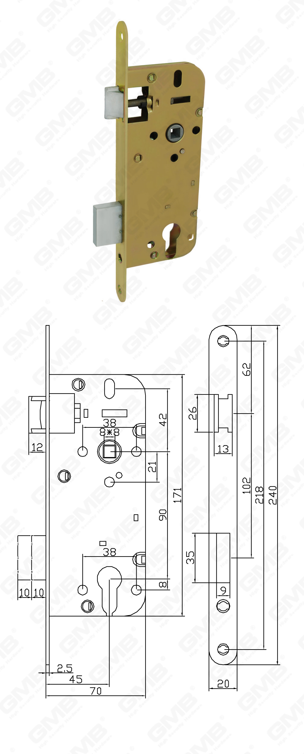 02 Serrure &agrave; mortaise第二部分_3410C-48