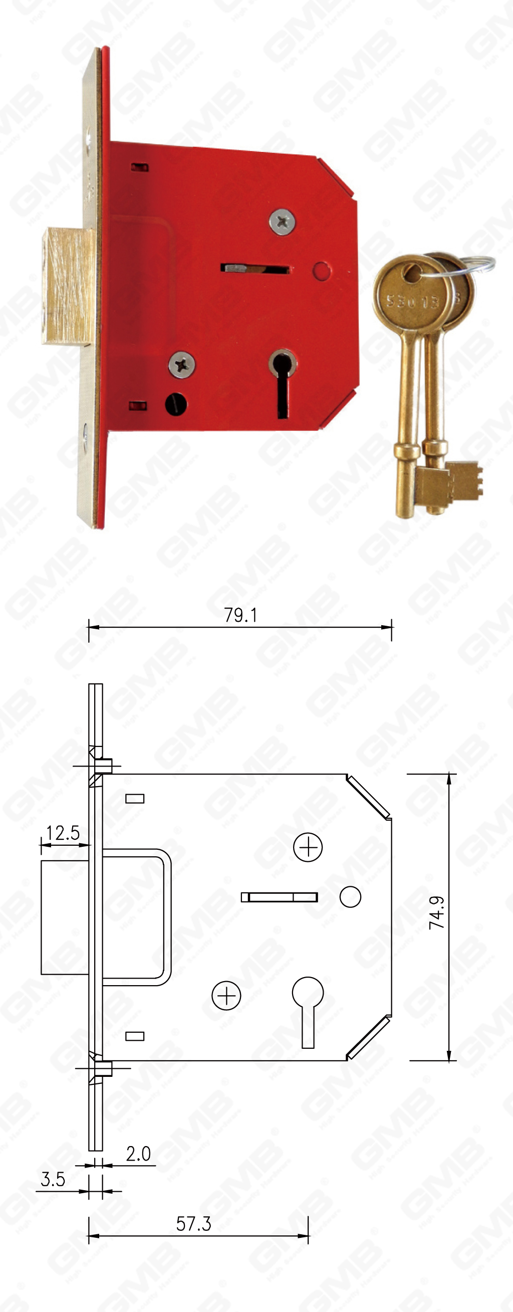 06 Serrure &agrave; levier_D5L3-16