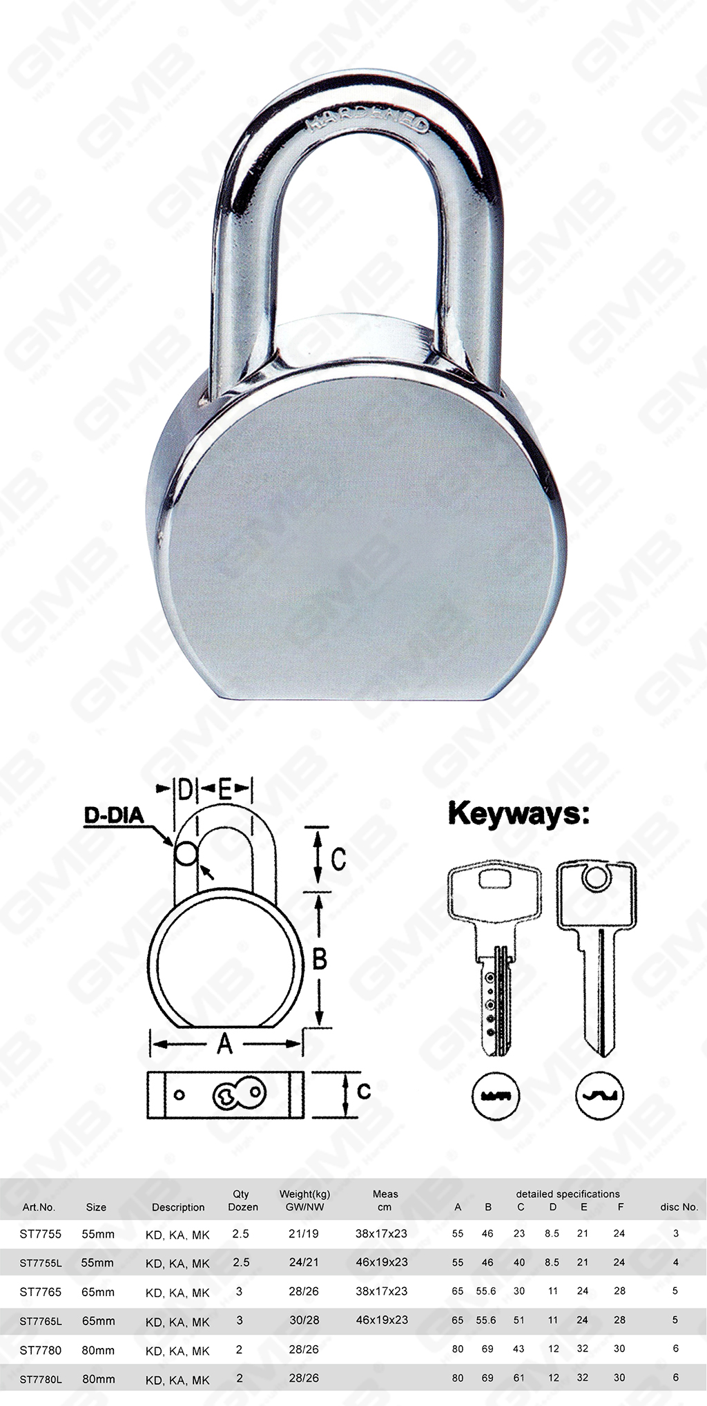 【077】CADENAS EN ACIER DE TYPE ROND-60