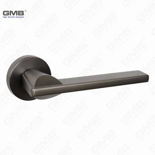 Poignée de verrouillage de porte divisée en alliage de zinc simple moderne sur la rosette ronde （Z062407）