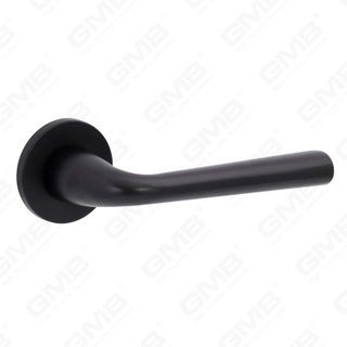 Nouvelle poignée de porte en aluminium de décoration de maison moderne sur rosace ronde