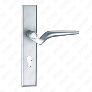 Poignée de porte en aluminium oxygéné sur la poignée de porte de la plaque (G505-G81)