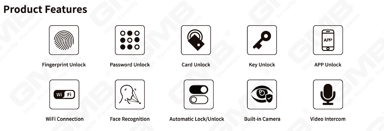 Reconnaissance du visage Smart Lock (832)