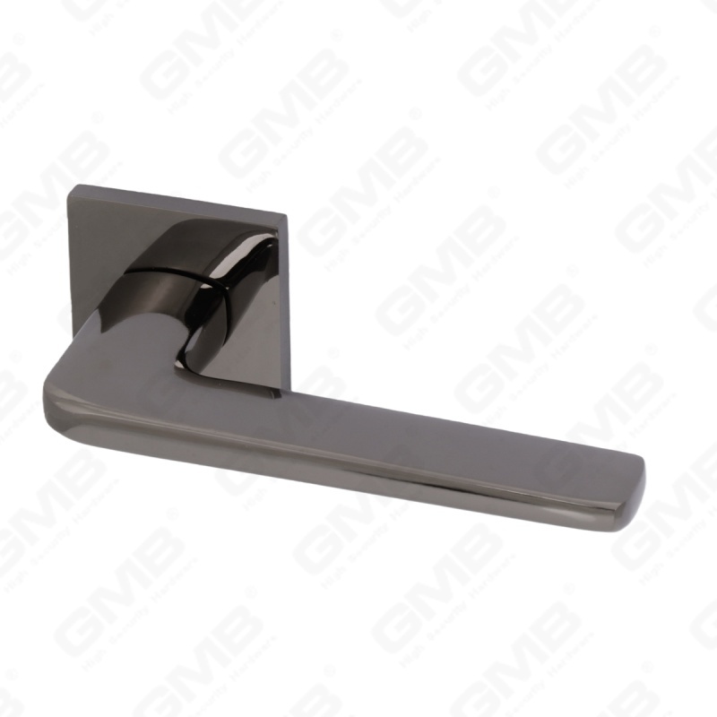 Nouvelle poignée de porte en aluminium de décoration de maison moderne sur rosace ronde