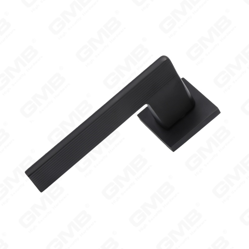 Nouvelle poignée de porte en aluminium de décoration de maison moderne sur rosace ronde