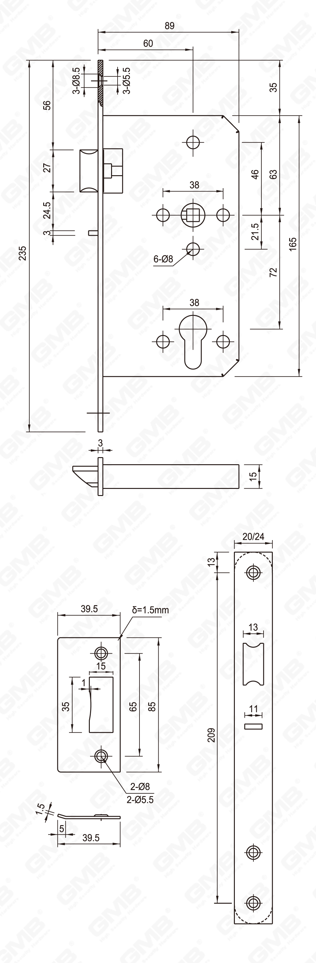 04 Serrure en acier inoxydable_6072NF-23