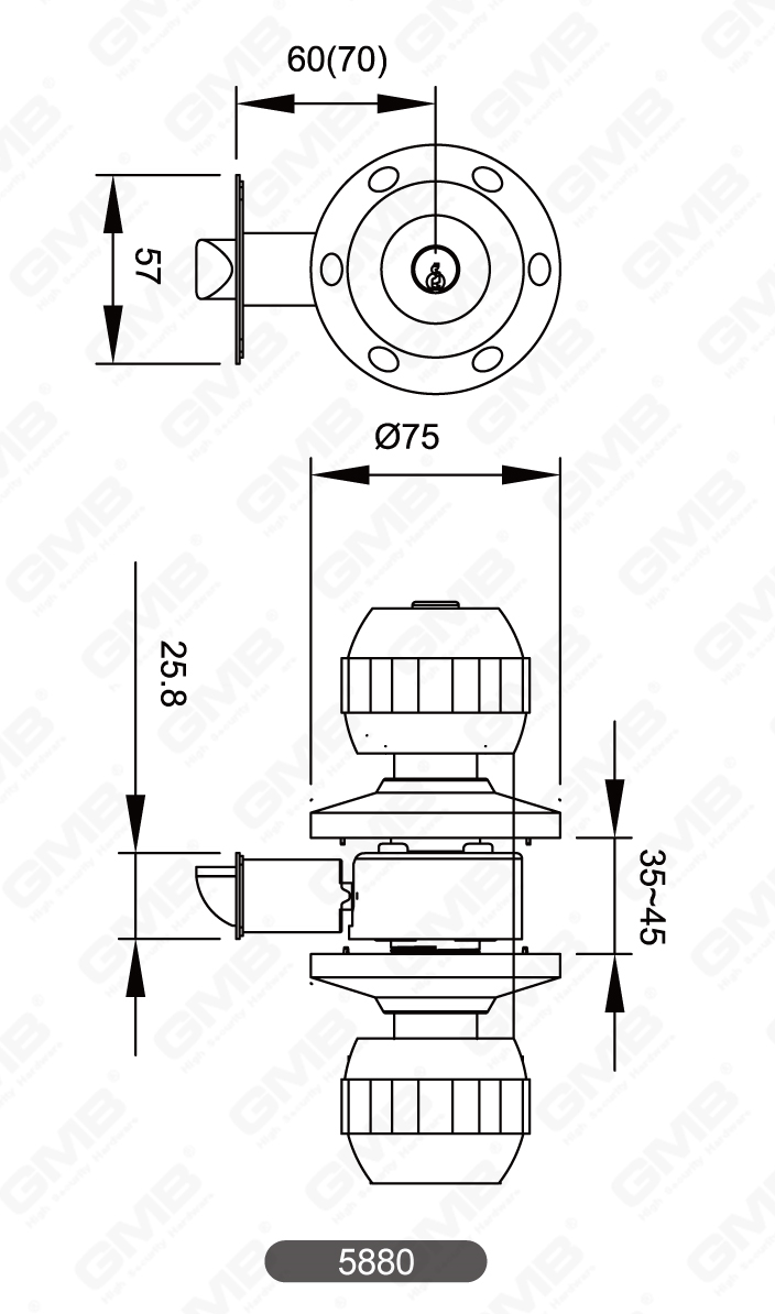 05 Série de verrouillage de bouton cylindrique-18