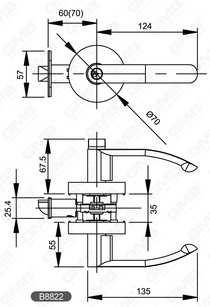 02 S&eacute;rie de verrouillage du levier tubulaire en service lourds-32