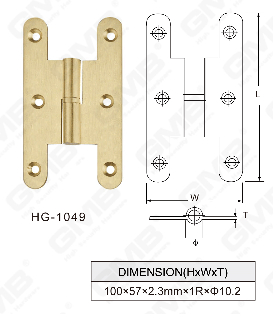 Charni&egrave;re en laiton Series_HG-1049-95