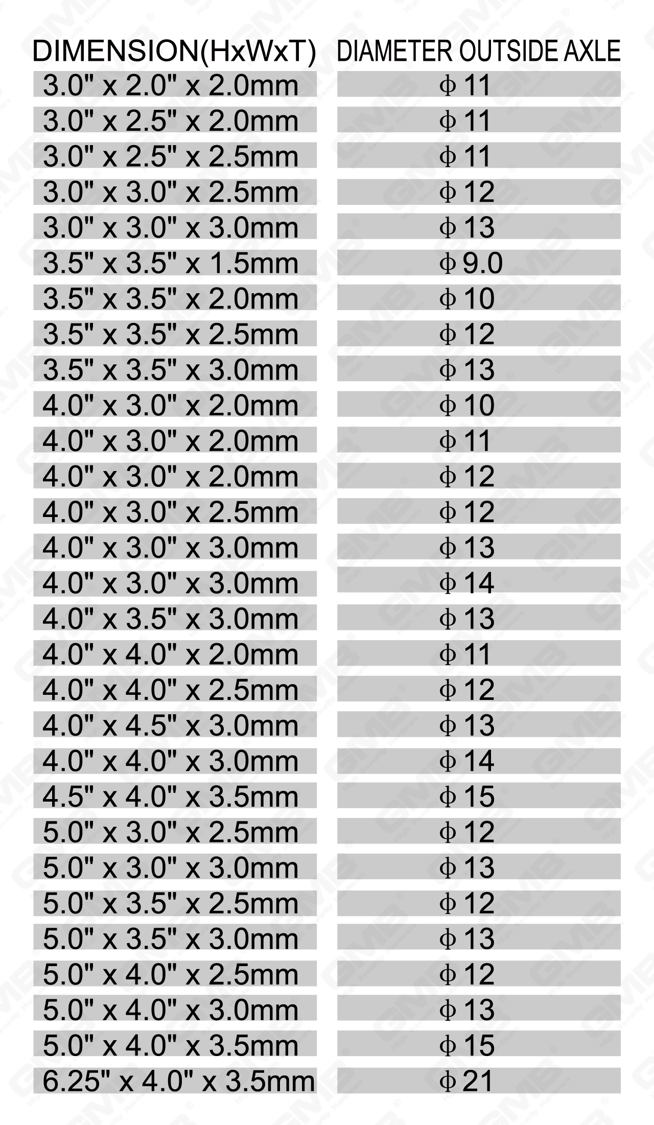Charni&egrave;re en acier inoxydable Series_LDL-103-09