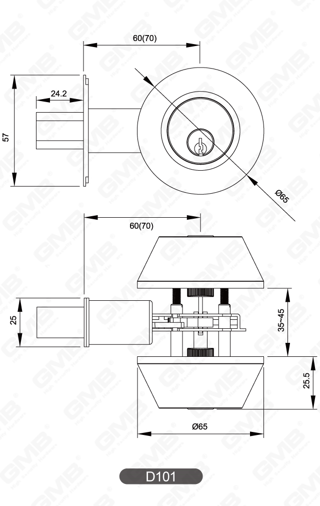 04 Serrure &agrave; p&ecirc;ne dormant s&eacute;rie-04