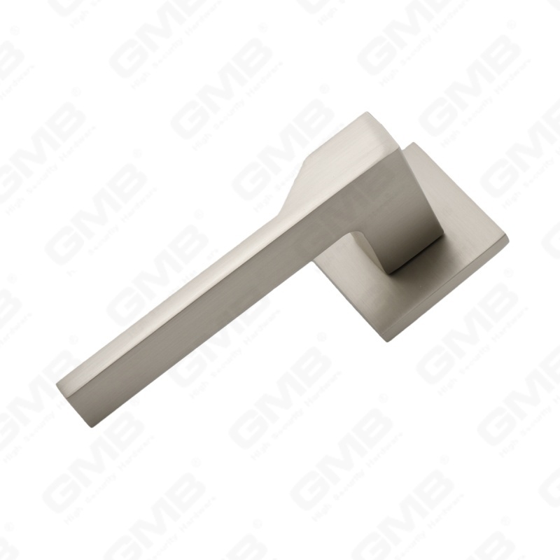 Nouvelle poignée de porte en aluminium de décoration de maison moderne sur rosace ronde