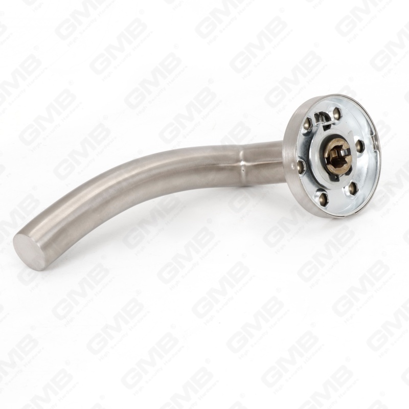 Poignée de levier de porte intérieure ronde d'entrée en acier inoxydable SUS304 de haute qualité BS En1906 Grade 4 (LHT006)