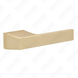 Nouvelle poignée de porte en aluminium de décoration de maison moderne sur rosace ronde