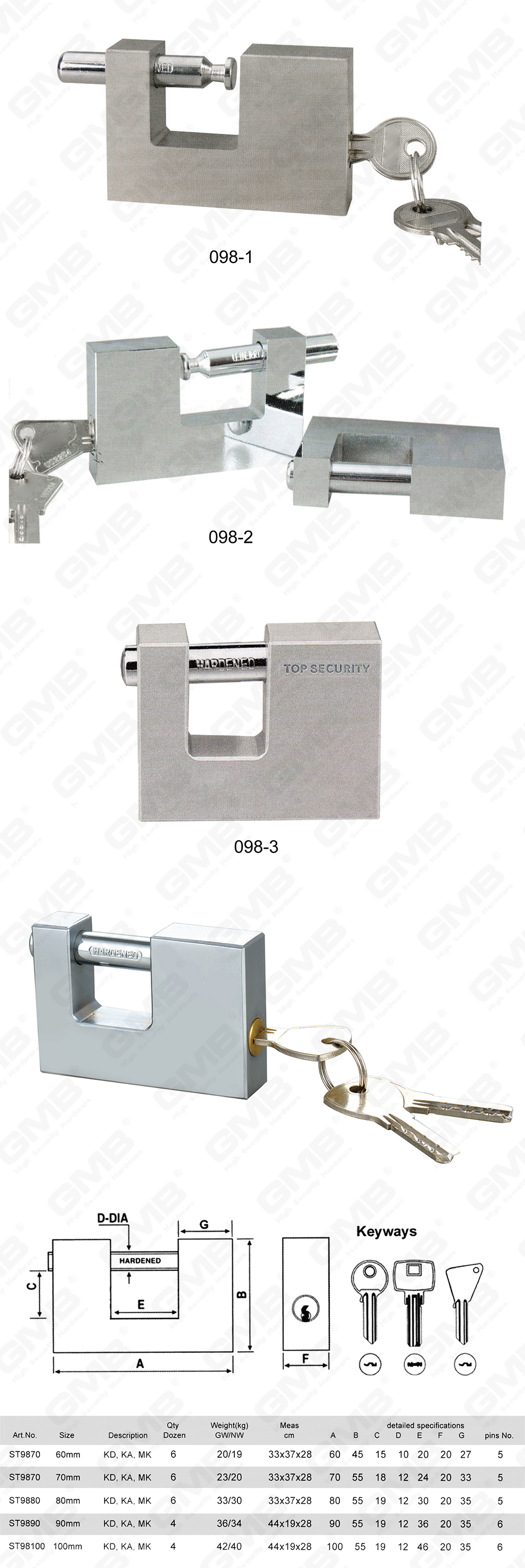 挂锁网站图3_【098】CADENAS RECTANGULAIRE EN FER-18