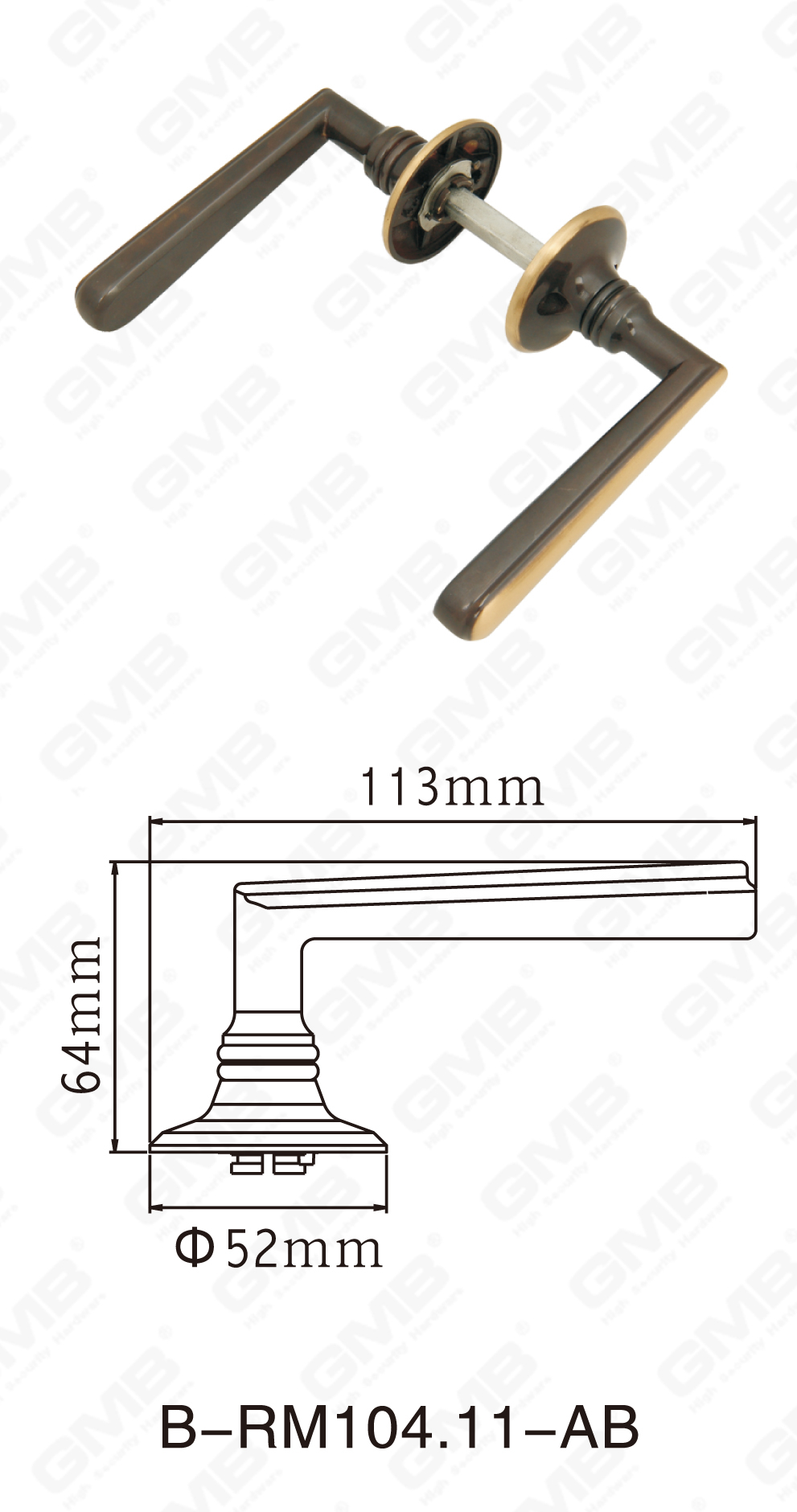 06 Handle en laiton _B-RM104.11-AB-10