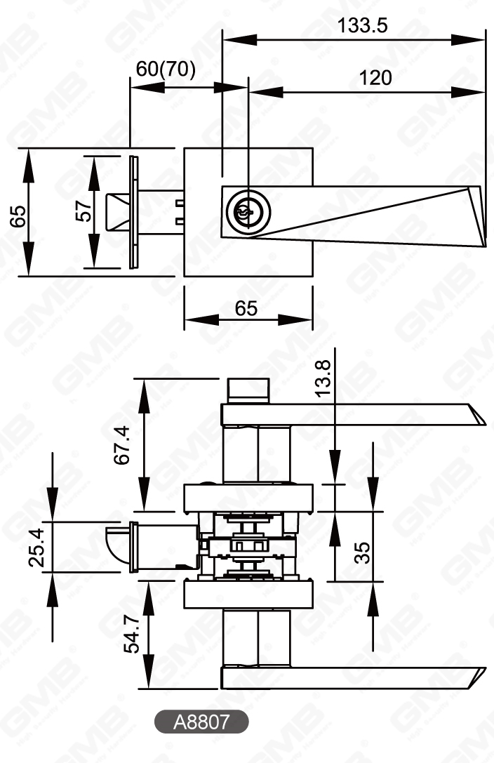 02 S&eacute;rie de verrouillage du levier tubulaire en service lourd-12