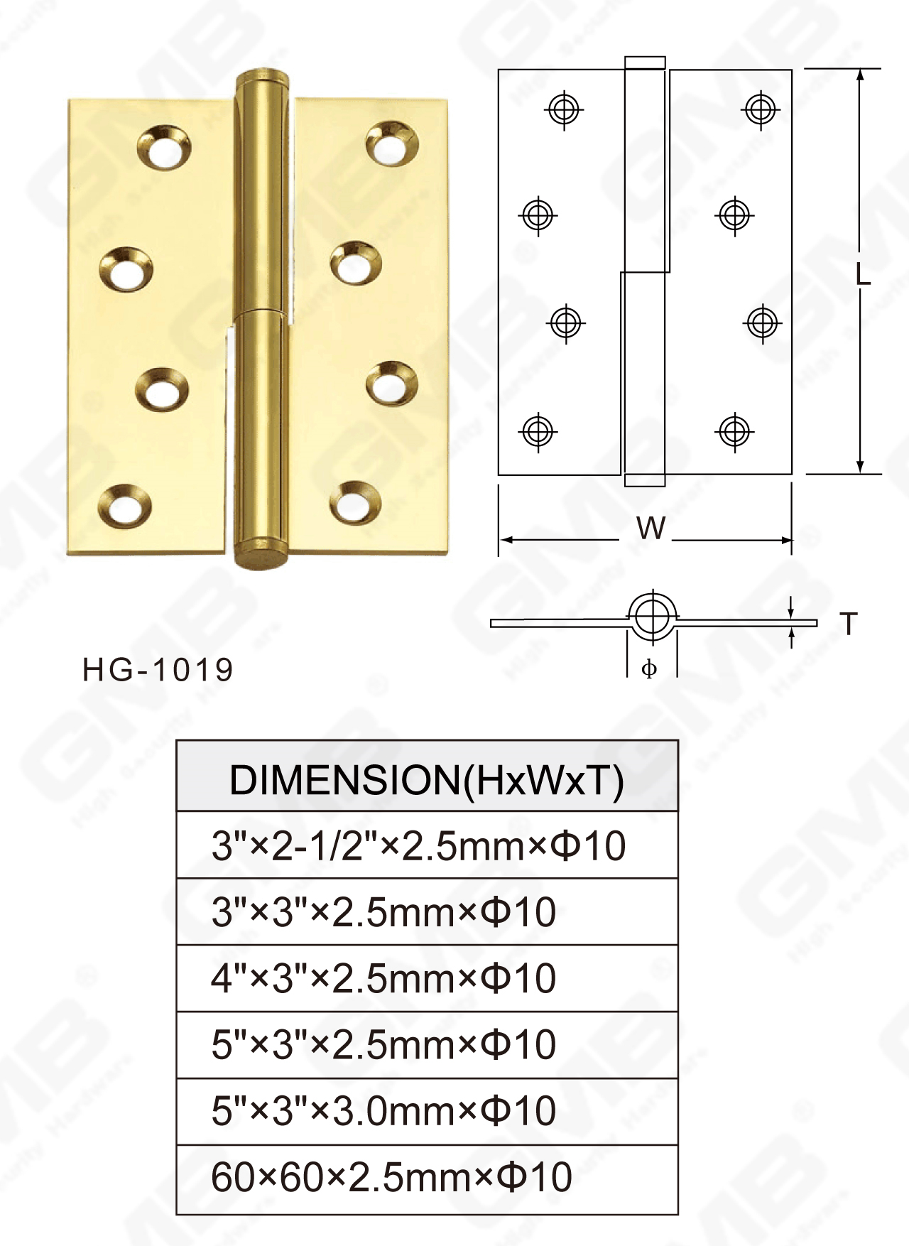 Brass Hinge Series_HG-1019-43