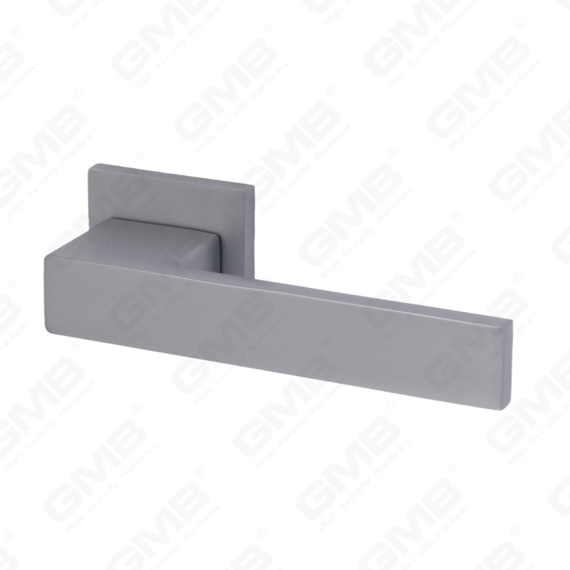 Nouvelle poignée de porte en aluminium de décoration de maison moderne sur rosace ronde