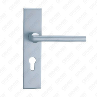 Poignée de porte en aluminium oxygéné sur la poignée de porte de plaque (G475-G25)