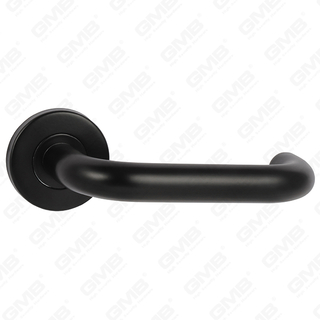 Conception de style moderne de couleur noire de haute qualité # 304 Poignée de porte en acier inoxydable Poignée de levier rose (GB03-102)