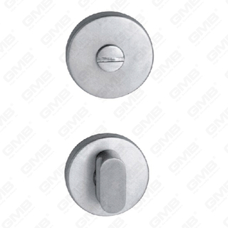 Poignée de porte en acier inoxydable de haute qualité Handle de levier de porte de porte en acier inoxydable bouton de tour de pouce WC (AH32)