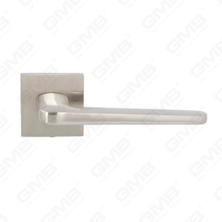 Nouvelle poignée de porte en aluminium de décoration de maison moderne sur rosace ronde