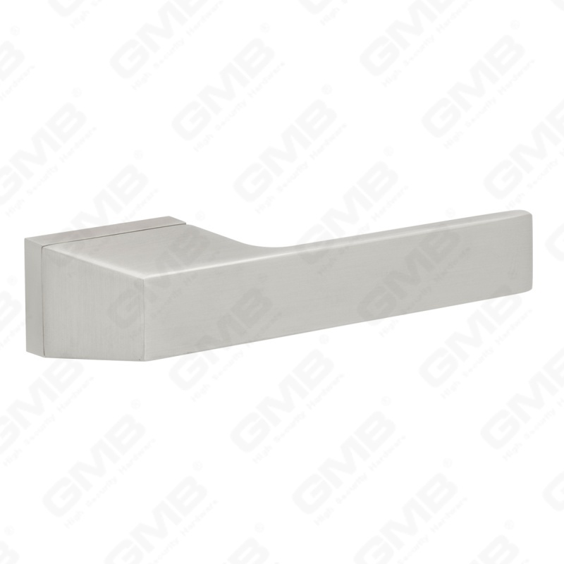 Nouvelle poignée de porte en aluminium de décoration de maison moderne sur rosace ronde