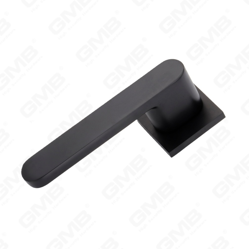 Nouvelle poignée de porte en aluminium de décoration de maison moderne sur rosace ronde